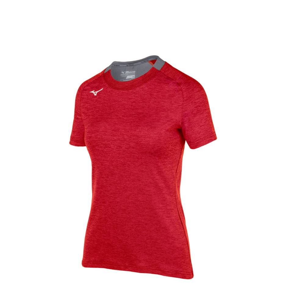 Mizuno Women's Alpha Short Sleeve T-Shirts Red (530040-MVG)